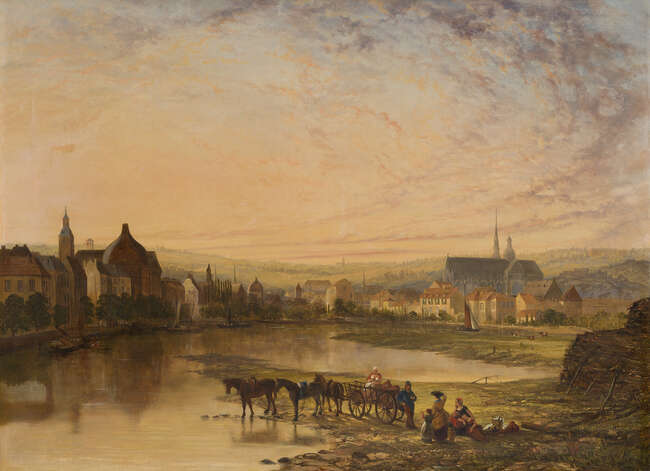 
	
		Sir Augustus Wall Callcott RA, 
		British 1779-1884- 
		 
		A view of Dordrecht at...