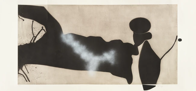 Victor Pasmore, British, 1908-1998 
Il Mostro, 1976; 
etching and aquatiint from copper plate, on...