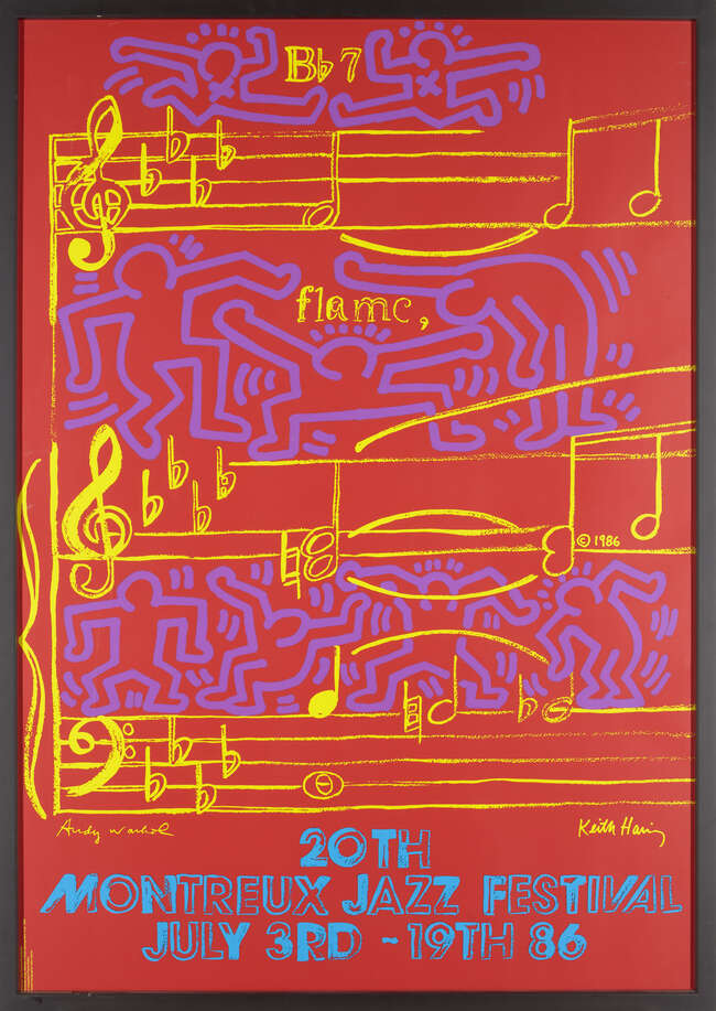 Keith Haring, American 1958-1990 & Andy Warhol, American 1928-1987, Montreux Jazz Festival, 1986; 
