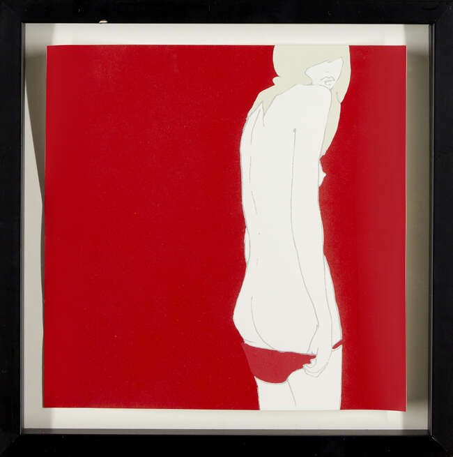 
	
		Natasha Law,
		British, b.1970-
		 
		Untitled blue and red;
		 
		four screenprints...