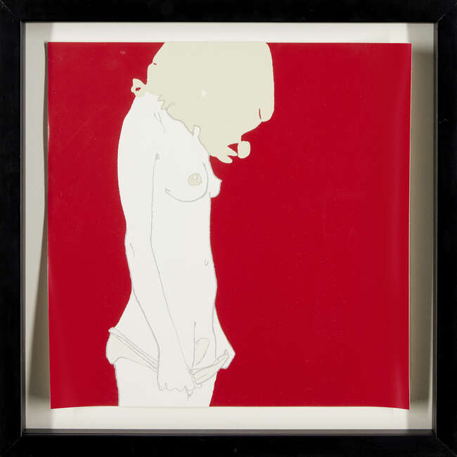 
	
		Natasha Law,
		British, b.1970-
		 
		Untitled blue and red;
		 
		four screenprints...