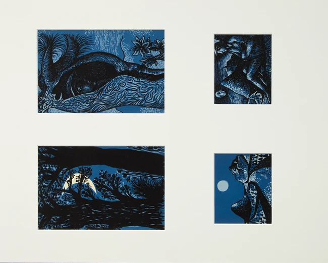 John Craxton RA, British 1922-2009, Sixteen prints for Visionary Poems and Passages or The...