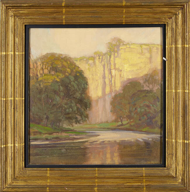 
	
		John Edgar Platt, 
		British 1886-1967- 
		
		The Derwent, near Bonsall Matlock;...