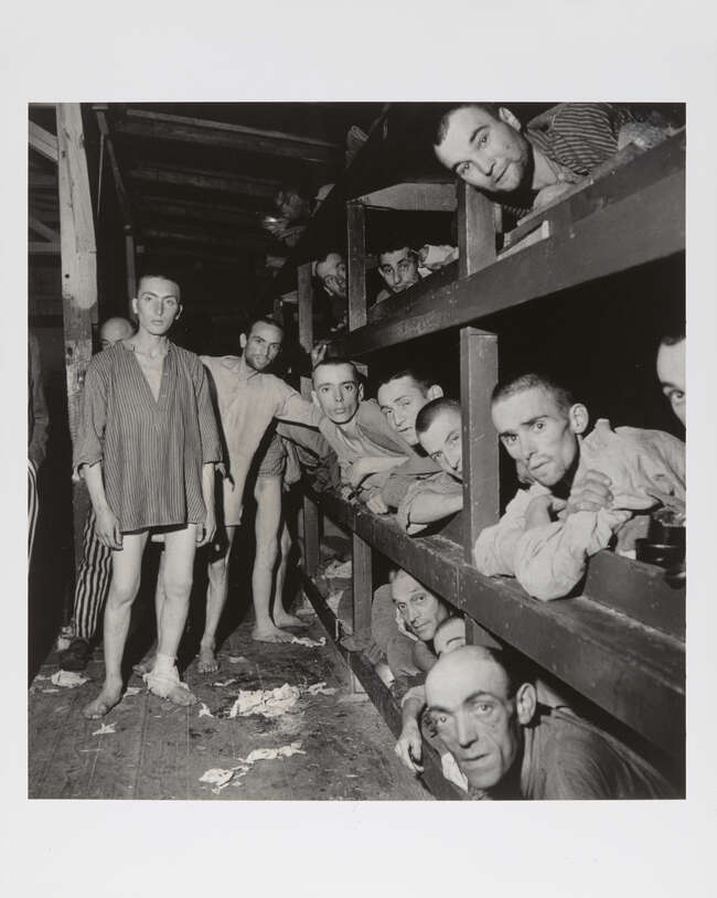 
	
		Margaret Bourke-White, 
		America 1904-1971-
		 
		Buchenwald Inmates, Germany,...