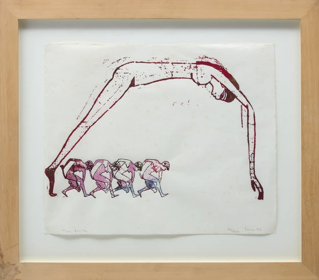 Nancy Spero, American 1926-2009, The Dance, 1993; silkscreen in colours on 29gsm Kawanaka...