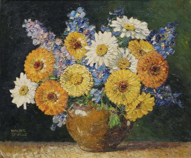 
	
		Herbert Davis Richter RI RSW ROI RBA RBC PS, 
		British 1874-1955-
		 
		Floral...