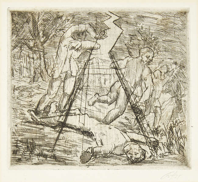 
	
		Contemporary German School, 
		21st Century- 
		 
		Untitled, undated; 
		 
		etching...