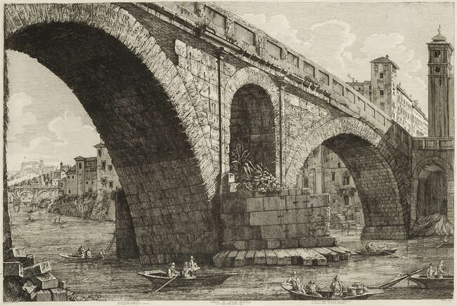 
	
		Luigi Rossini, 
		 
		Italian 1790-1857- 
		 
		Avanzo della Casa di Cola di...