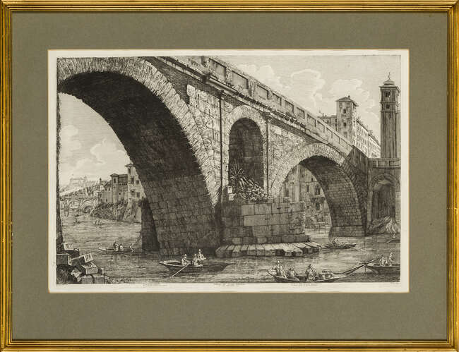 
	
		Luigi Rossini, 
		 
		Italian 1790-1857- 
		 
		Avanzo della Casa di Cola di...