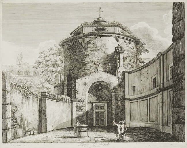 
	
		Luigi Rossini, 
		 
		Italian 1790-1857- 
		 
		Avanzo della Casa di Cola di...