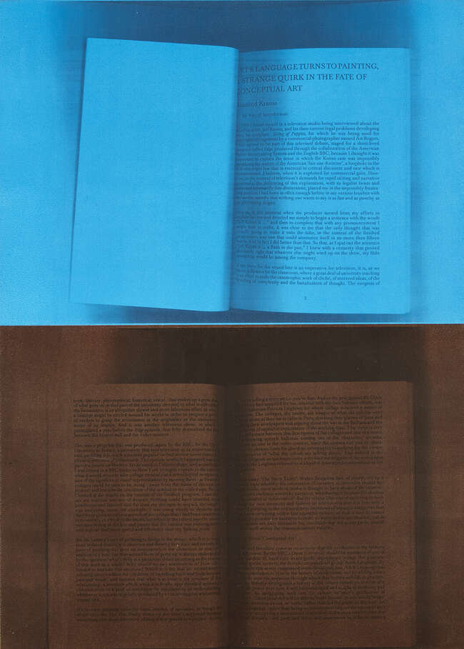 
	
		Art & Language, 
		Active since 1967- 
		Sighs Trapped By Liars (Rosalind Krauss), 1996;...
