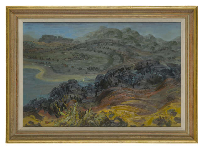 
	
		William Drummond Bone RWA ARSA, 
		Scottish 1907-1979- 
		 
		Landscape near Dornie,...