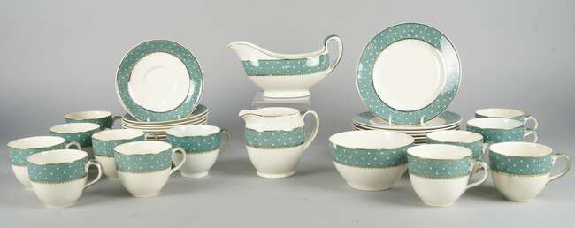 
	
		A Ridgway pottery part dinner and tea service, Conway pattern, to comprise six dinner...