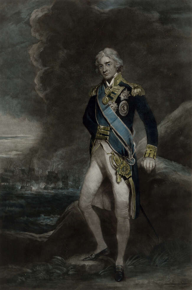 
	
		Minnie Cormack, 
		Irish 1862-1920- 
		 
		Portrait of Horatio Nelson, 1st Baron and...