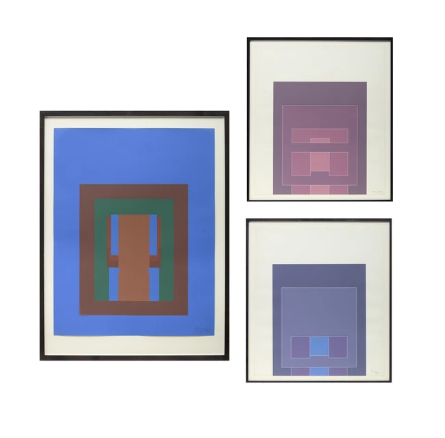 Robyn Denny, British 1930-2014, Untitled, from the Paradise Suite, 1969; Untitled, from the...