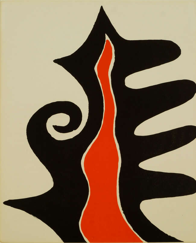 
	
		Alexander Calder, 
		American 1898-1976- 
		 
		Flame, 1973; 
		 
		lithograph in...