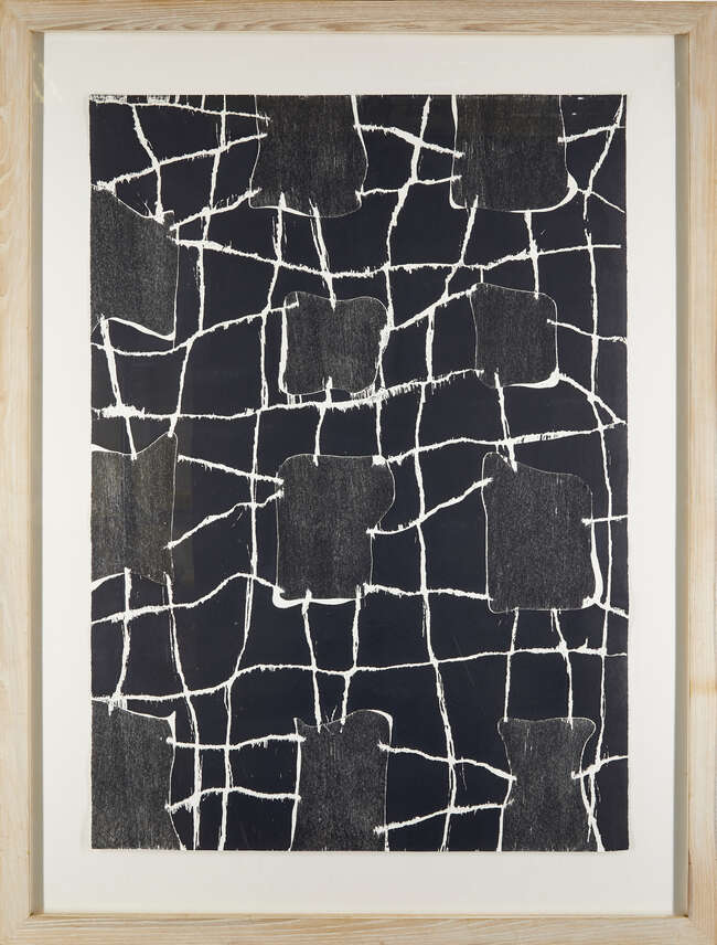
	
		Ian McKeever RA, 
		British b.1946- 
		 
		Untitled, 1997; 
		 
		unique woodcut...