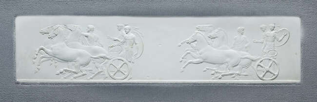 
	
		John Henning, Scottish, 1771-1851, a collection of six plaster friezes from the...