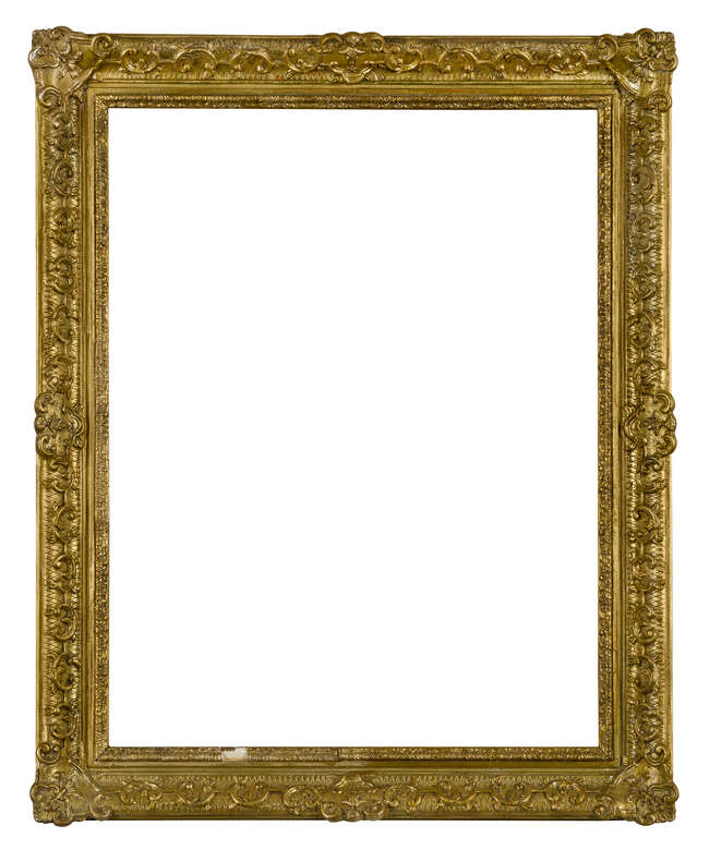 
	
		A Gilded Composition Louis XVI Style Frame, 20th century, with added slip, plain sight,...