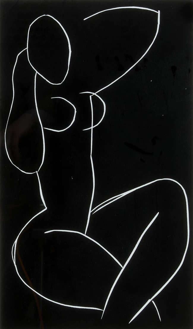 After Henri Matisse,French 1869-1954
Nu assis, jambes croisees II, from 1941-42;
monochrome...