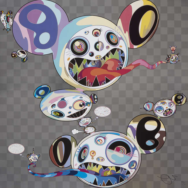 
	
		Takashi Murakami, 
		Japanese b.1962- 
		 
		Parallel Universe, 2014; 
		 
		offset...