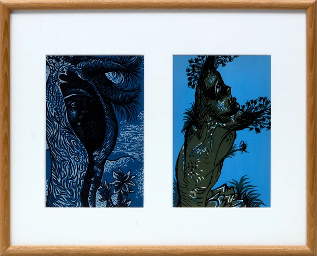 John Craxton RA, British 1922-2009, Four prints for Visionary Poems and Passages or The Poet's...