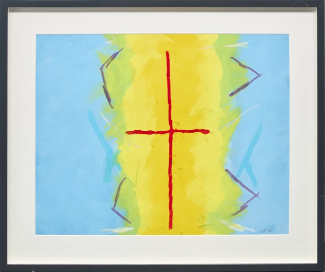 Trevor Bell, British 1930-2017 - Untitled, 1978; mixed media on paper, signed and dated lower...