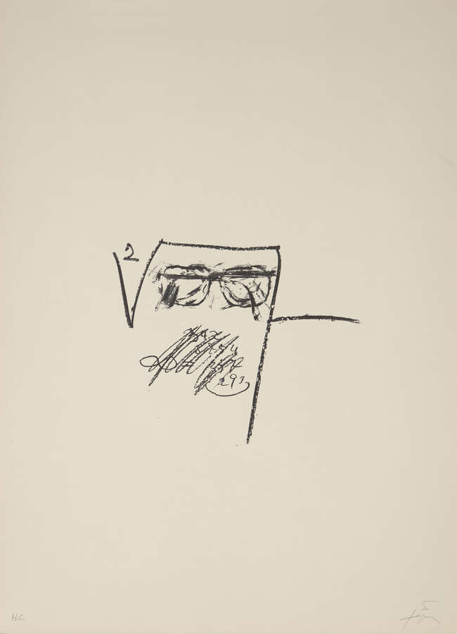 
	
		Antoni Tàpies, 
		Spanish 1923-2012-
		 
		Llambrec-6, 1975;
		 
		lithograph on...