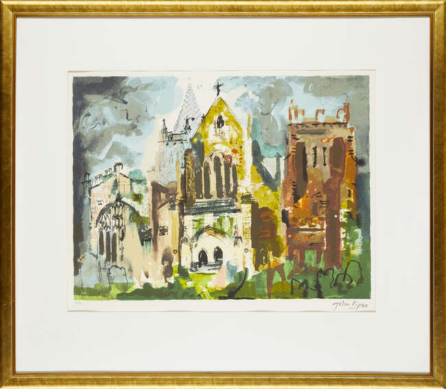 
	
		John Piper, 
		British 1903-1992- 
		 
		Ottery St. Mary [Levinson 430], 1990; 
		 
		