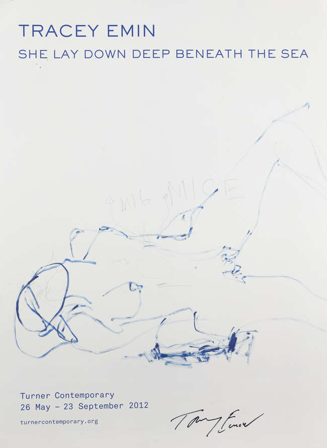 
	
		Tracey Emin CBE RA,
		British b.1963-
		 
		She Lay Down Deep Beneath The Sea,...