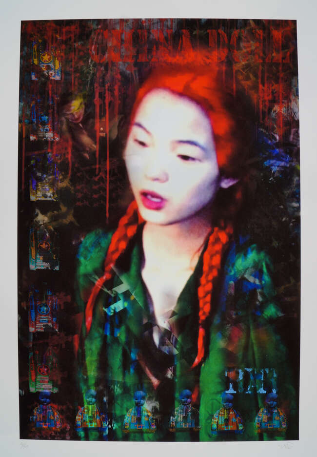 
	
		TRXTR, 
		British b.1954- 
		 
		China Tank Doll; 
		 
		giclee in colours on...