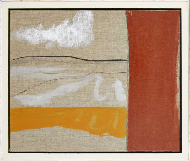 
	
		Felicity Mara, 
		British b.1958- 
		 
		October 2018; 
		 
		acrylic and charcoal on...