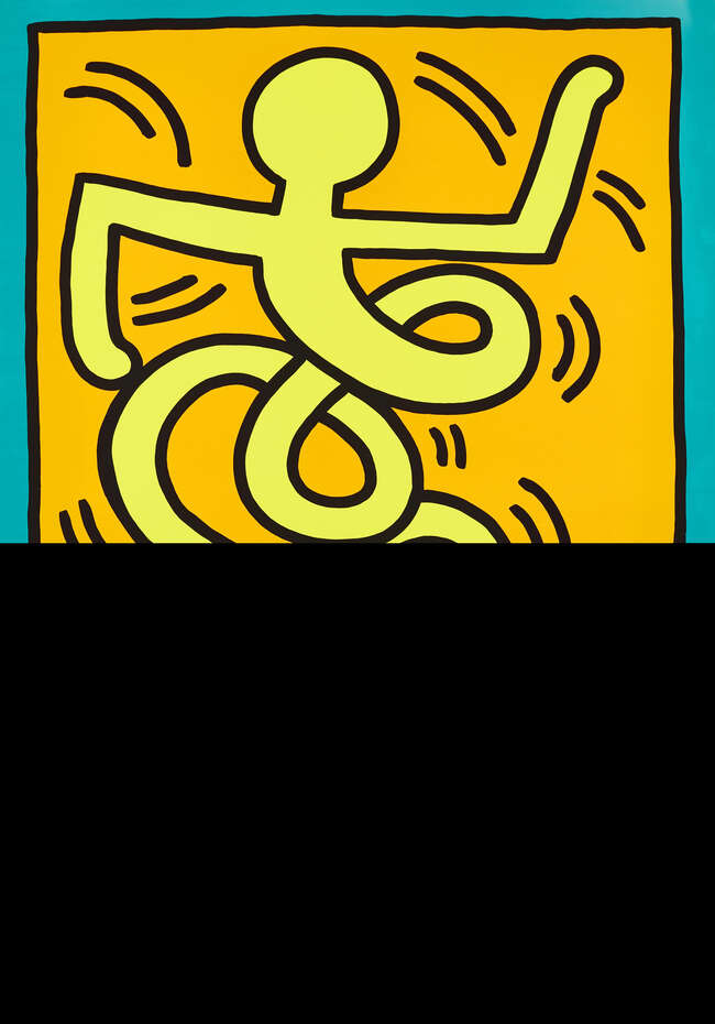 
	
		Keith Haring,
		American 1958-1990-
		 
		Montreux Jazz Festival Poster (Pink,...