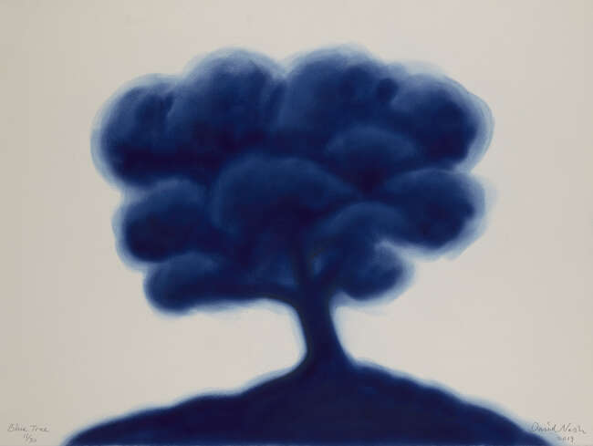 
	
		David Nash RA OBE, 
		British b.1945- 
		 
		Blue Tree, 2019; 
		pigment stencil print...
