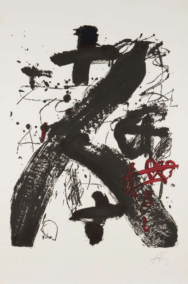 
	
		Antoni Tapies,
		Spanish 1923-2012-
		 
		A.L. 231 [Galfetti 964], c. 1984;
		 
		