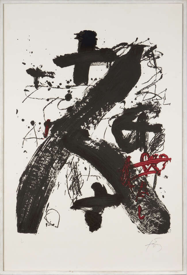 
	
		Antoni Tapies,
		Spanish 1923-2012-
		 
		A.L. 231 [Galfetti 964], c. 1984;
		 
		