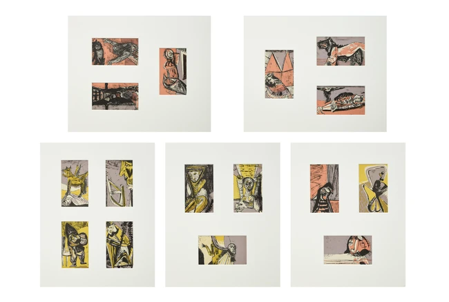 Robert Colquhoun, British 1914-1962, Sixteen prints for Poems of Sleep and Dream; sixteen...