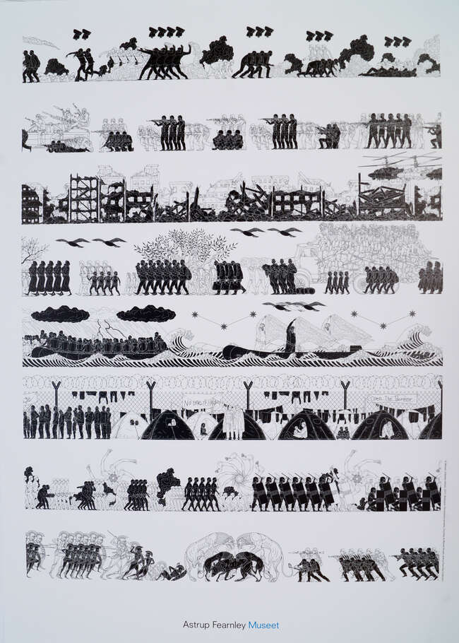 
	
		After Ai Weiwei, Chinese b.1957- Odyssey, 2017; offset lithographic poster, from an edition...