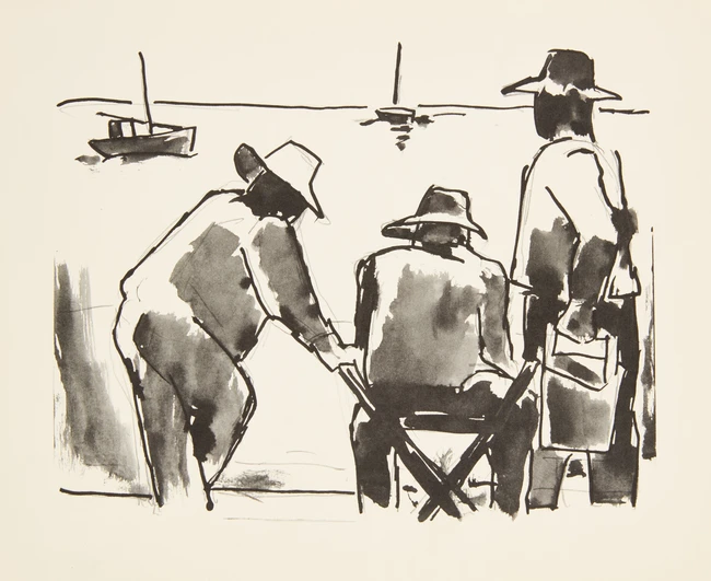 To Be Sold with No Reserve: Josef Herman OBE RA, British/Polish 1911-2000, 'Drawings' print...