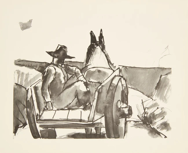 To Be Sold with No Reserve: Josef Herman OBE RA, British/Polish 1911-2000, 'Drawings' print...