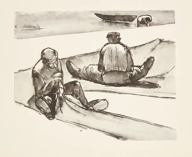 To Be Sold with No Reserve: Josef Herman OBE RA, British/Polish 1911-2000, 'Drawings' print...