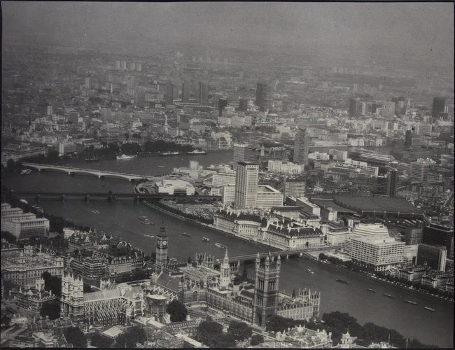 To Be Sold with No Reserve: British School, 21st Century- Aerial View Of London...