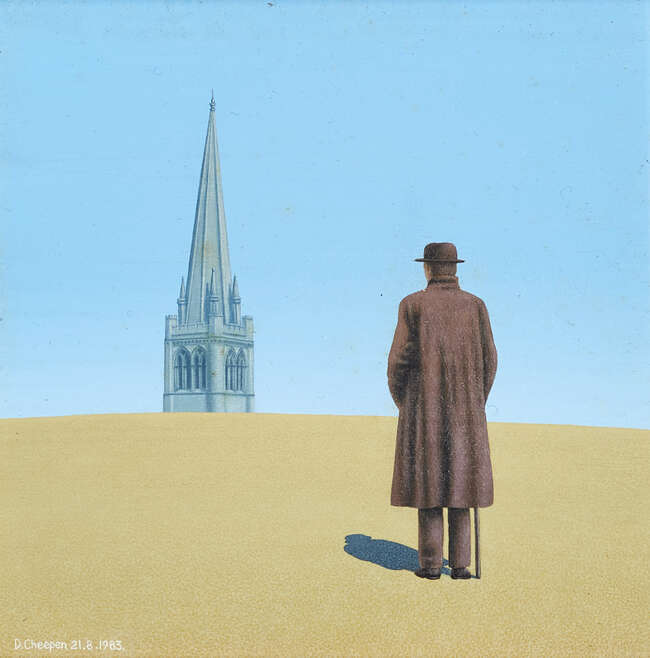 
	
		David Cheepen, 
		British 1946-2016 - 
		 
		The Mirage, 1983; 
		 
		acrylic on...