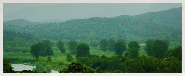 To Be Sold with No Reserve: Sojung Jun, Korean b.1982- Green Screen; digital print in...