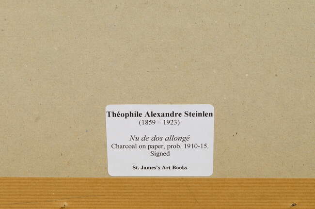 
	
		Theophile Alexandre Steinlen,
		Swiss/French 1859-1923-
		 
		Nu de dos allongé,...