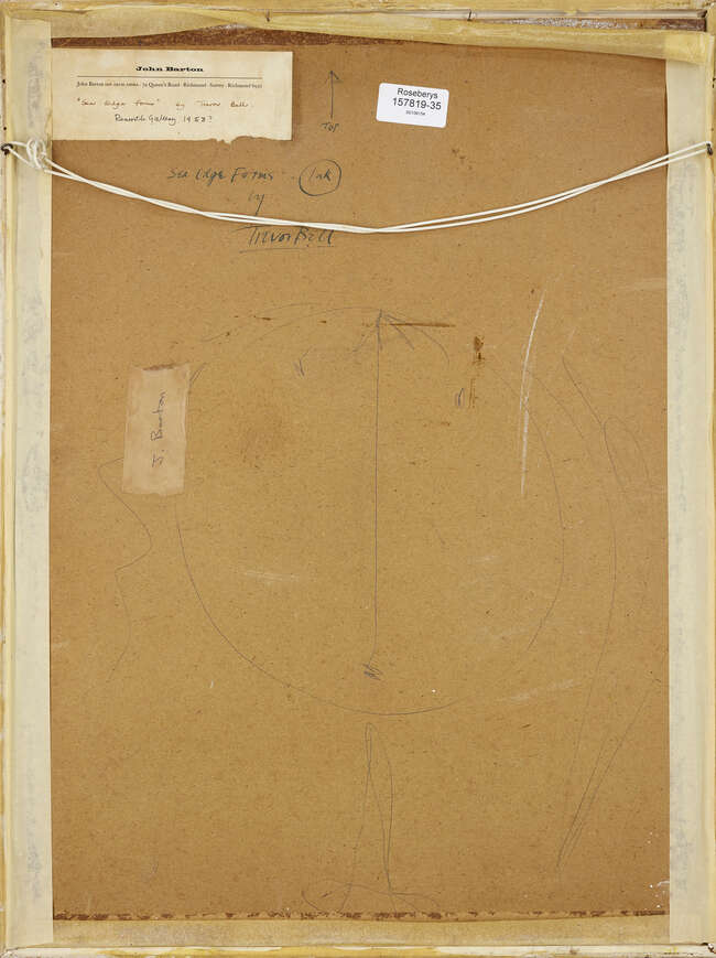 
	
		Trevor Bell, 
		British b.1930 -
		 
		Sea Edge Forms;
		 
		watercolour on paper,...