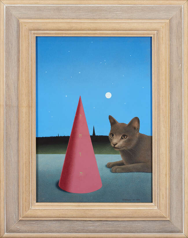 
	
		David Cheepen, 
		British 1946-2016 - 
		 
		The Student, 1994; 
		 
		acrylic on...