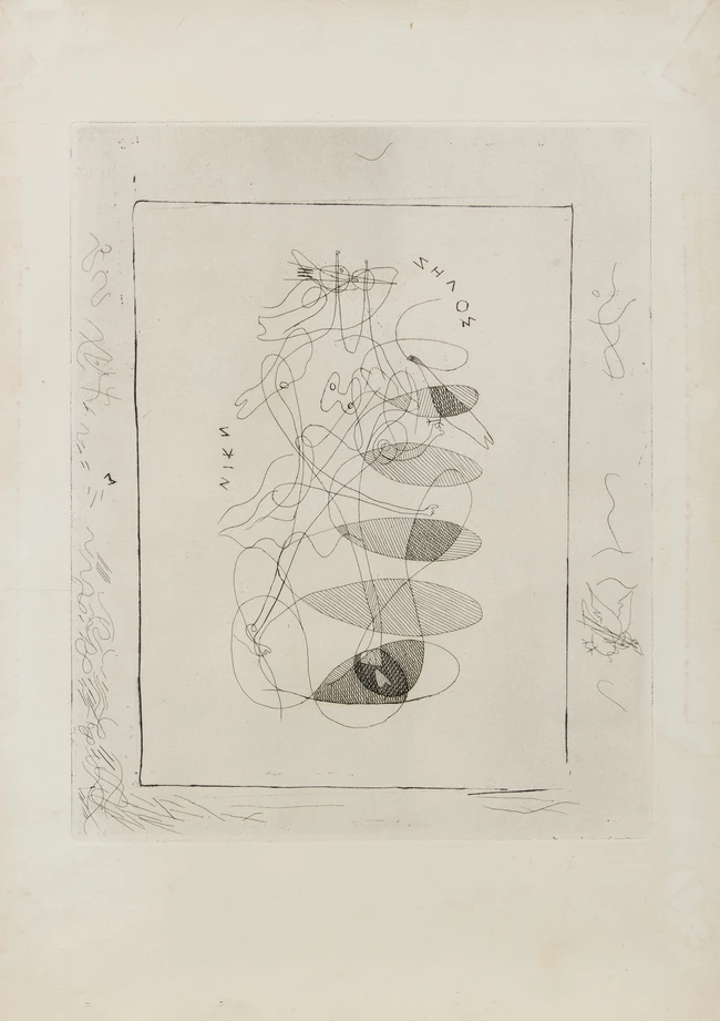 Georges Braque, French 1882-1963, Nike, from Théogonie d'Hésiode, 1932; etching on wove, 