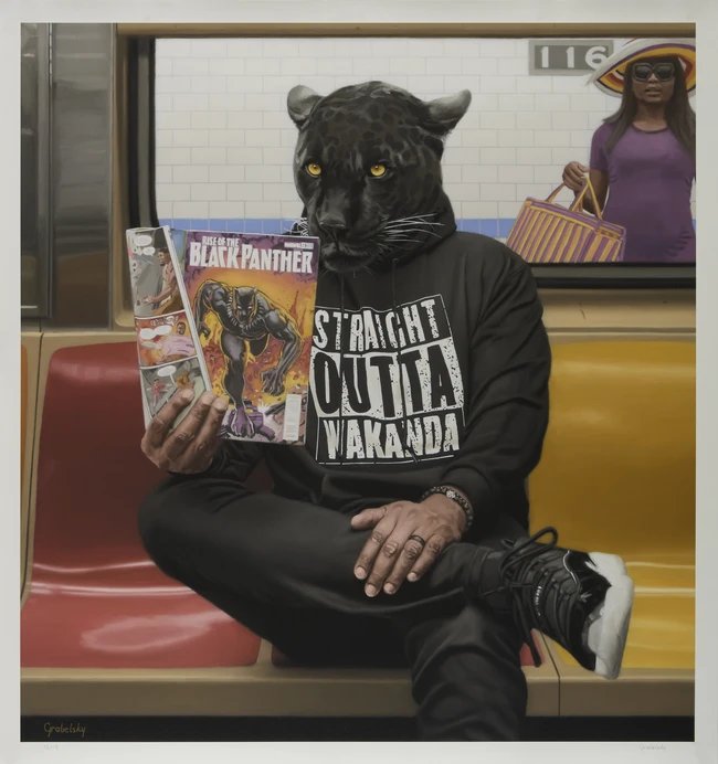 To Be Sold with No Reserve: Matthew Grabelsky, American b.1982- Straight Outta Wakanda, 2020; 