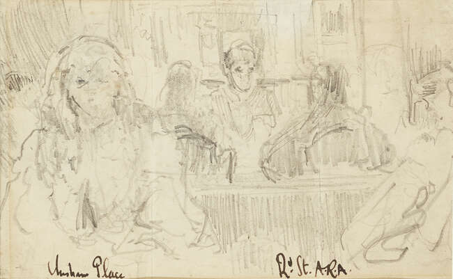 
	
		Walter Richard Sickert ARA,
		British 1860-1942-
		 
		The School for Girls, Chesham...
